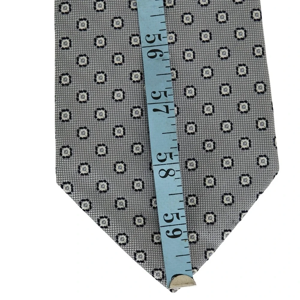 JOS. A. BANK Executive Collection Silk Necktie Designer Geometric Gray/Black